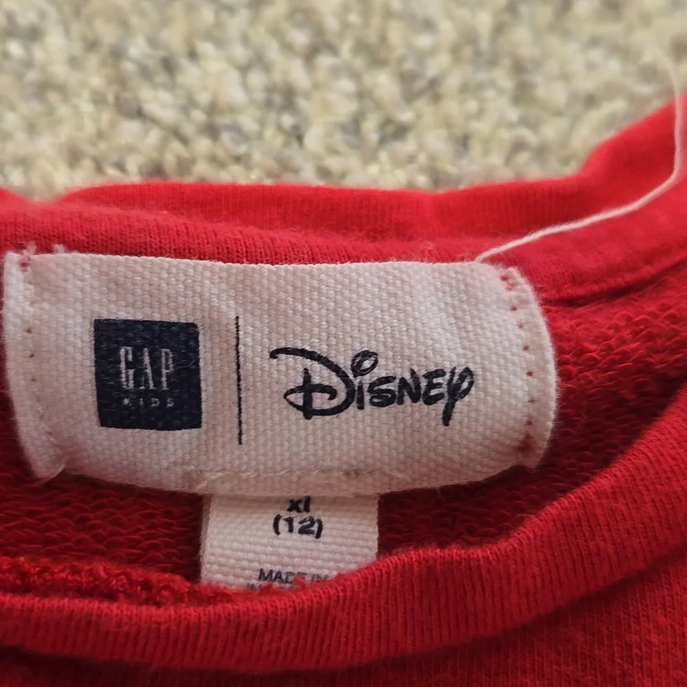 GAP Kids Red Top with Disney Label